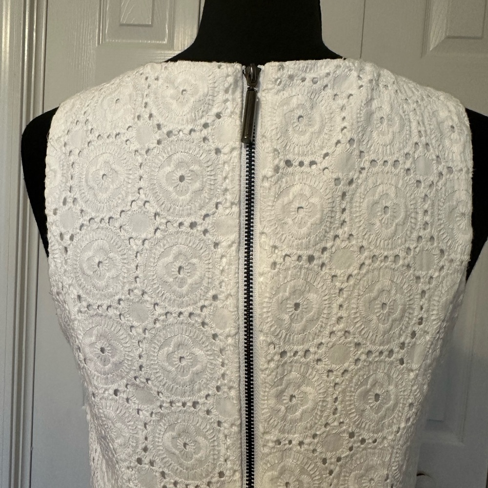 Kensie white Eyelet Midi Dress - Picture 3 of 7